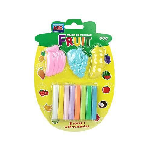MASSA DE MODELAR 8 CORES 80G COM 3 FERRAMENTAS KZ2505 UN KAZ