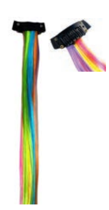 MECHA  APLIQUE NEON COLORIDO 47CM UN PONTO DAS FESTAS