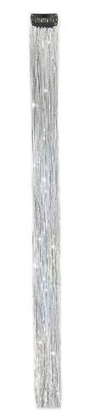 MECHAS COM GLITTER SORTIDAS PRATA 45CM UN PONTO DAS FESTAS