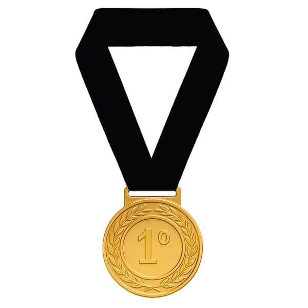 MEDALHA CORDÃO PRETA UN MIRANDINHA