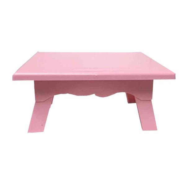 MESINHA DECORATIVA ROSA BEBE UN MIRANDINHA