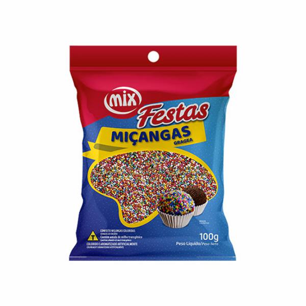 MICANGA 8 CORES CONFEITO 100G MIX