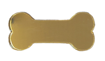 MICRO APLIQUE ACRILICO OSSINHO DOURADO 10UN GRINFEST