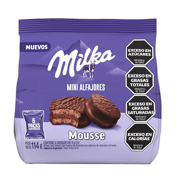 MINI ALFAJOR MILKA MOUSSE 114G MONDELEZ
