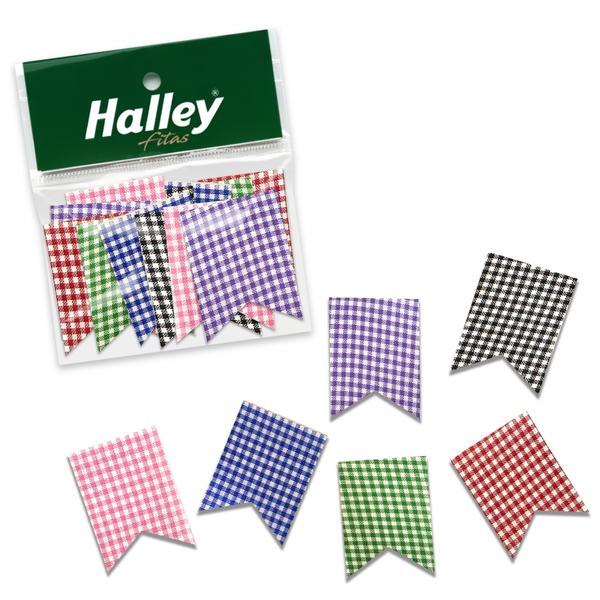 MINI BANDEIRINHAS XADREZ 4CMX5,4CM 20UN VERMELHO HALLEY