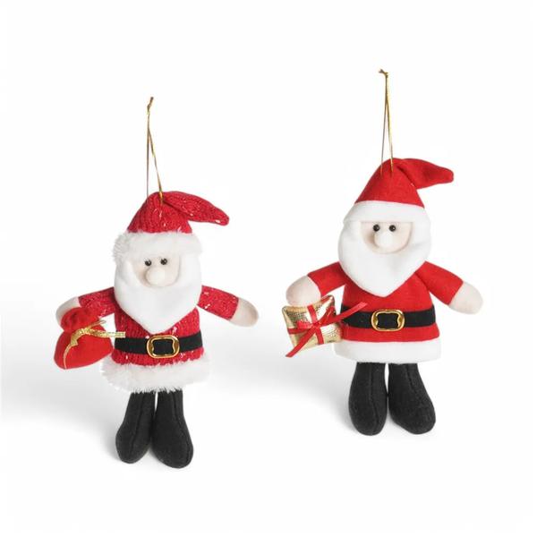 MINI BOX NOEL COM SACO PRESENTE VRM/BCO 7CM UN CROMUS