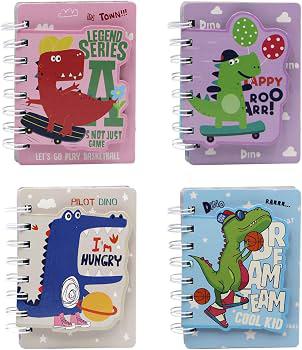 MINI CADERNO 3D DINOSSAURO 12X8,5CM UN PONTO DAS FESTAS