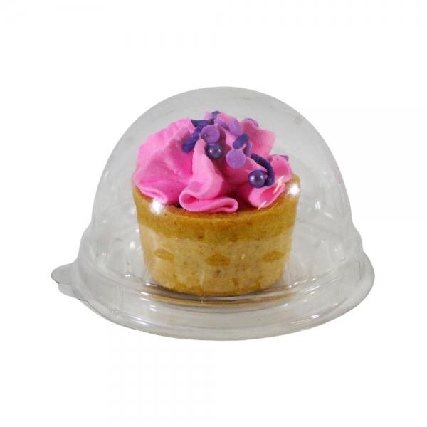 MINI CAKE BOX REDONDO CRISTAL 10UN FLIP