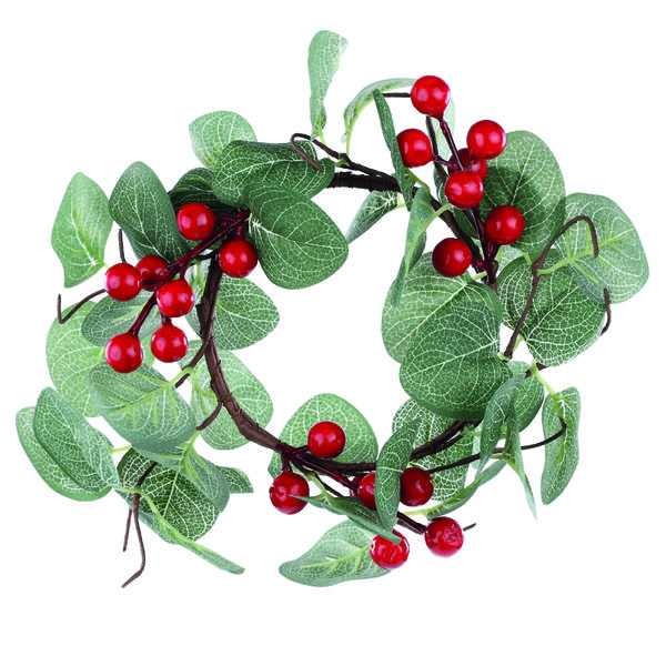 MINI GUIRLANDA FOLHAS VRD/VRM 18CM CROMUS