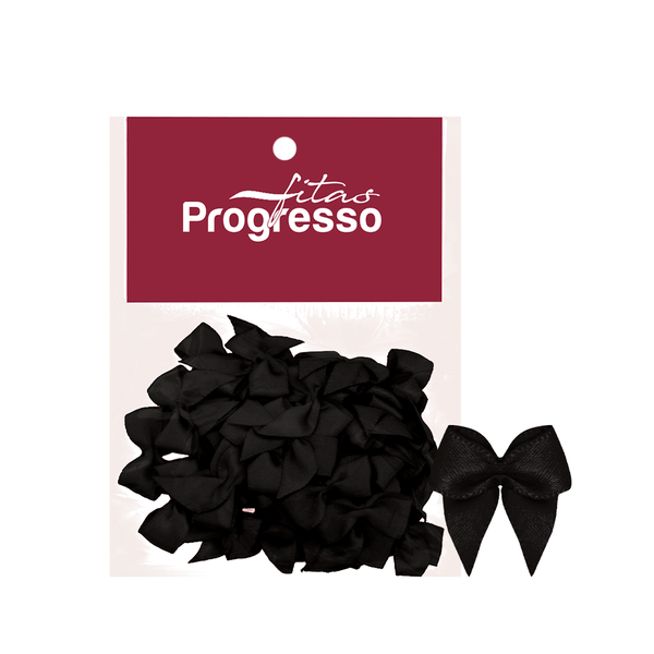 MINI LACO CETIM 10MM COR 219 PRETO 50UN PROGRESSO