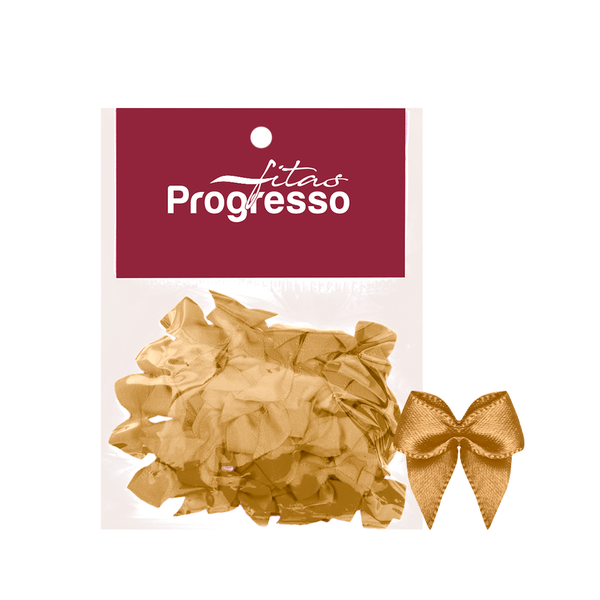 MINI LACO CETIM 10MM COR 228 OURO 50UN PROGRESSO