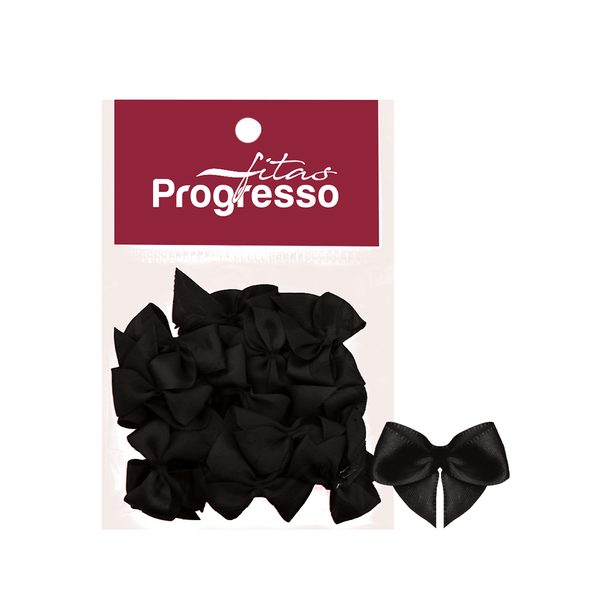 MINI LACO CETIM 15MM COR 219 PRETO 20UN PROGRESSO