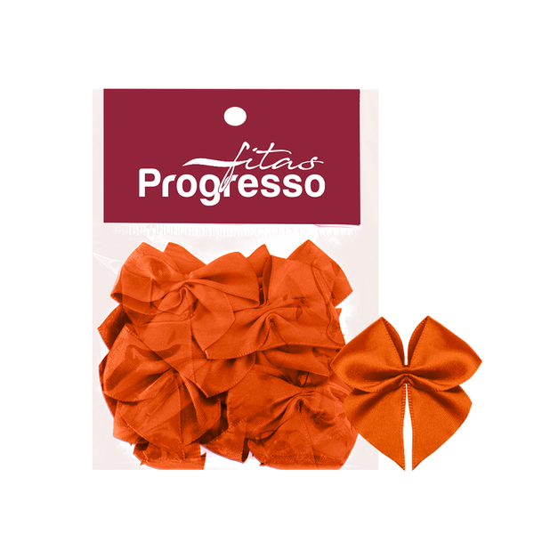 MINI LACO CETIM 22MM COR 066 LARANJA 12UN PROGRESSO