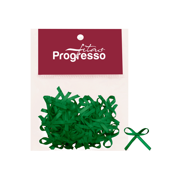 MINI LACO CETIM 4MM COR 217 VERDE BANDEIRA 50UN PROGRESSO