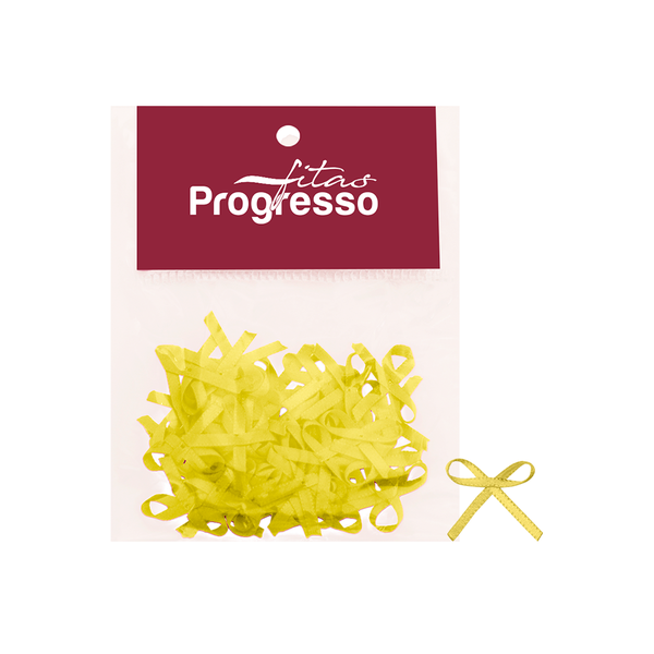 MINI LACO CETIM 4MM COR 242 AMARELO CANARIO 50UN PROGRESSO