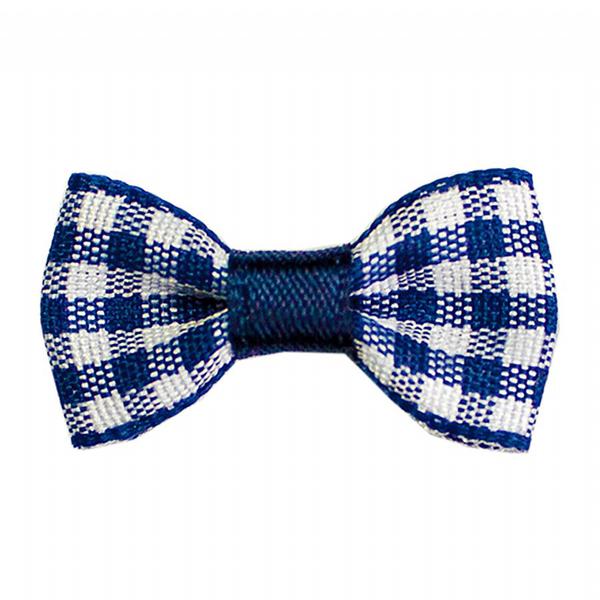 MINI LACO XADREZ AZUL ESCURO 10UN HALLEY