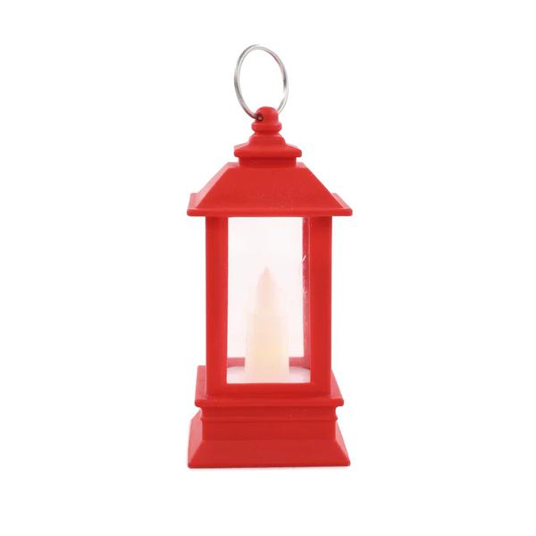 MINI LANTERNA C/VELA LED VRM 14CM UN CROMUS