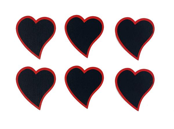 MINI LOUSA CORACAO NAMORADOS 6UN SILVER