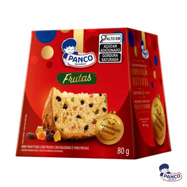 MINI PANETTONE FRUTAS 80G PANCO
