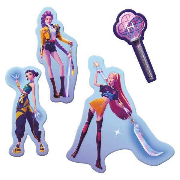 MINI PERSONAGEM DECORATIVO GUERREIRAS DO K-POP 12UN FESTCOLOR