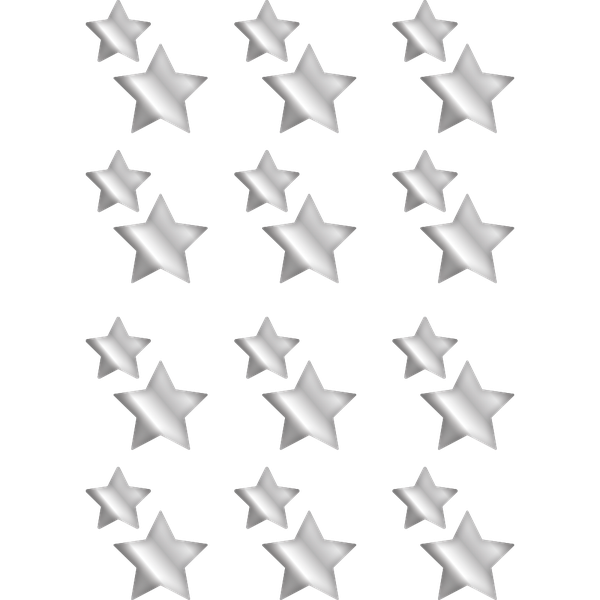 MINI PERSONAGEM ESTRELAS PRATA ANO NOVO 24UN REGINA