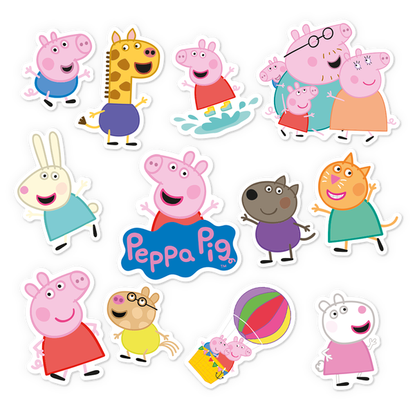 MINI PERSONAGEM PEPPA PIG 12UN REGINA