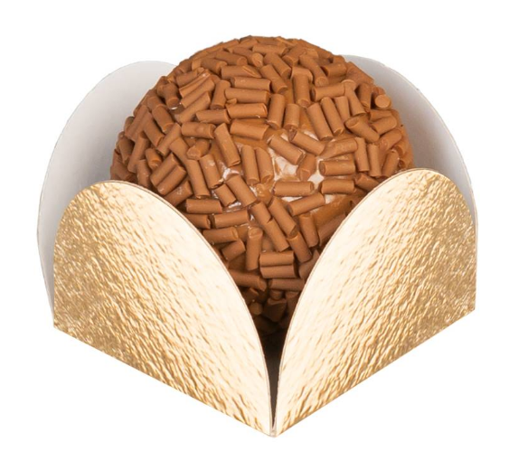 MINI PORTA FORMINHA METALIZADO DOURADO 50UN REGINA