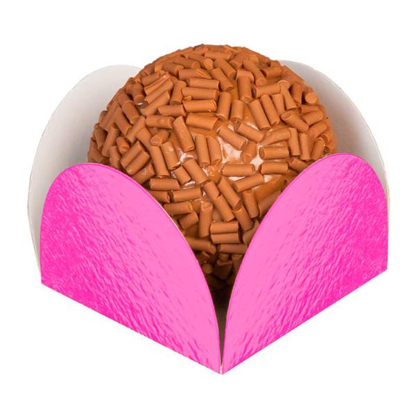 MINI PORTA FORMINHA METALIZADO PINK 50UN REGINA