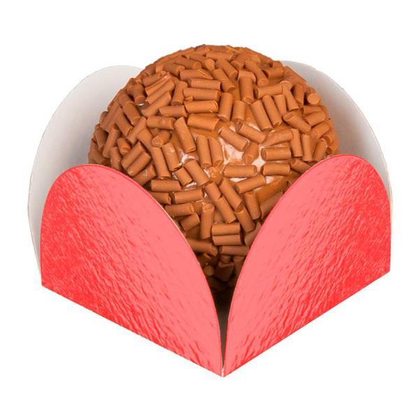 MINI PORTA FORMINHA METALIZADO VERMELHO 50UN REGINA