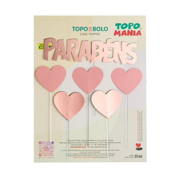 MINI TOPO CORACAO ROSE UN TOPO MANIA