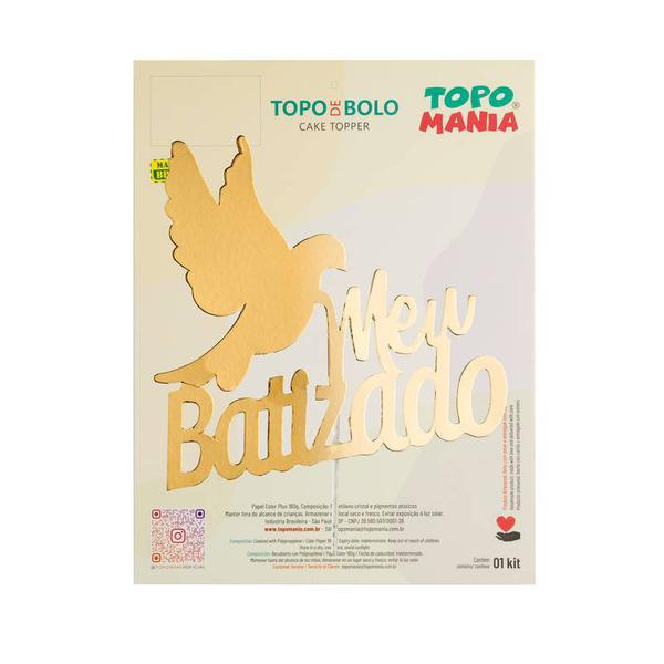 MINI TOPO MEU BATIZADO OURO UN TOPO MANIA