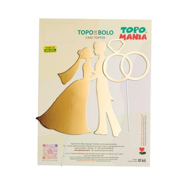 MINI TOPO NOIVADO OURO UN TOPO MANIA