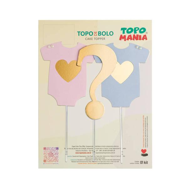 MINI TOPO REVELACAO ROSA E AZUL BEBE UN TOPO MANIA
