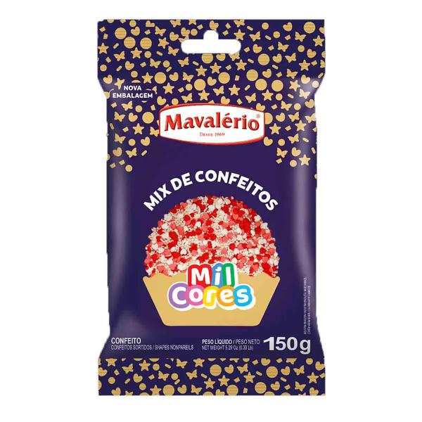 MIX CONFEITOS ROSA 150G MAVALERIO