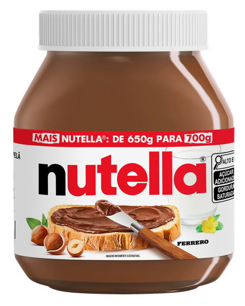 NUTELLA CREME DE AVELA 700G FERRERO