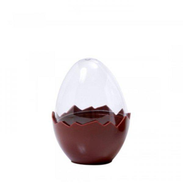 OVO ACRILICO 12CM MARROM/CRISTAL  UN