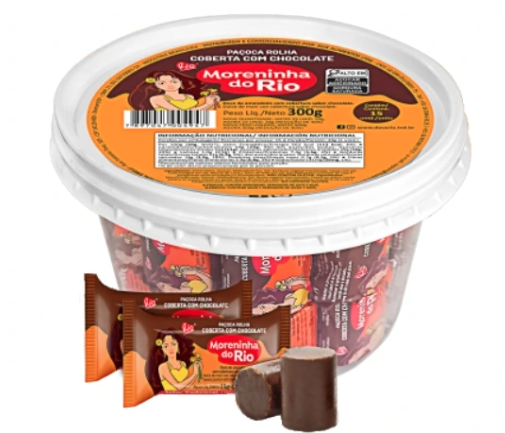 PACOCA COBERTA CHOCOLATE EMB 300G RIO