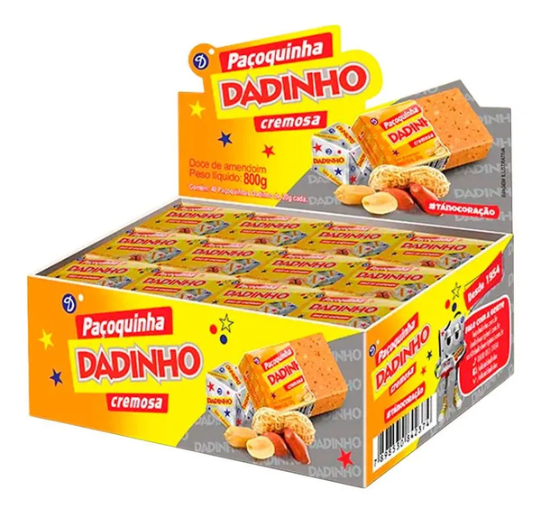 PACOCA QUADRADA EMBRULHADA 40X20G DADINHO