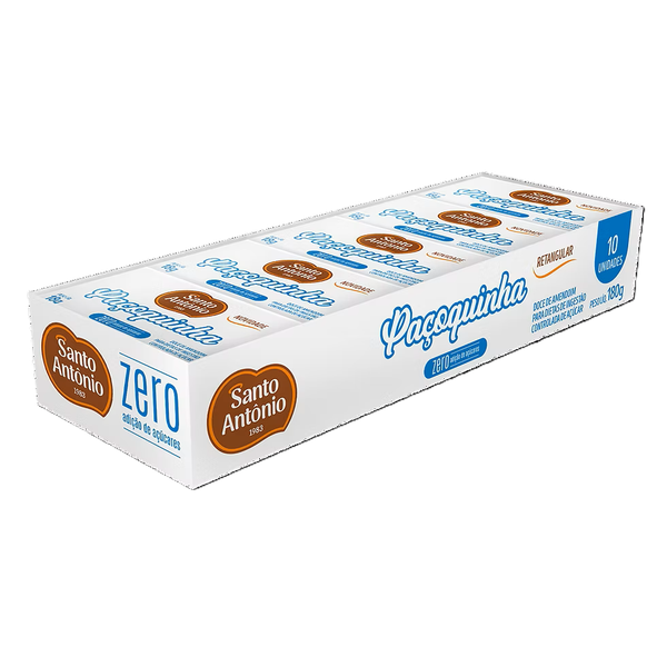 PACOQUINHA RETANGULAR ZERO ACUCAR 180G SANTO ANTONIO