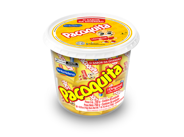 PACOQUITA ROLHA EMBALADA POTE 750G 50UN SANTA HELENA
