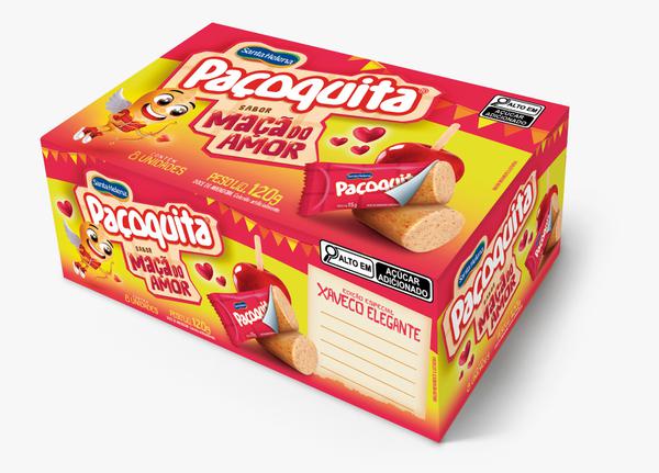 PACOQUITA ROLHA MACA DO AMOR DISPLAY 120G  SANTA HELENA