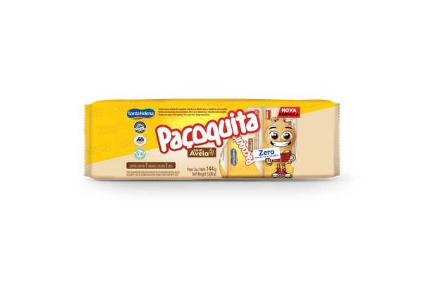 PACOQUITA ZERO C/AVEIA 08UN 144G SANTA HELENA