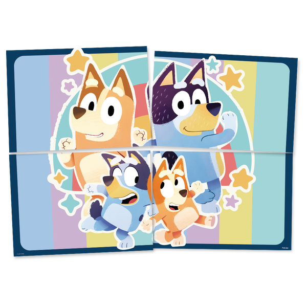 PAINEL 4 LAMINAS BLUEY UN FESTCOLOR