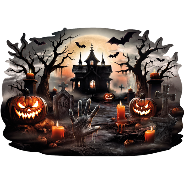 PAINEL DECORATIVO 4 PARTES HALLOWEEN 2024 UN REGINA
