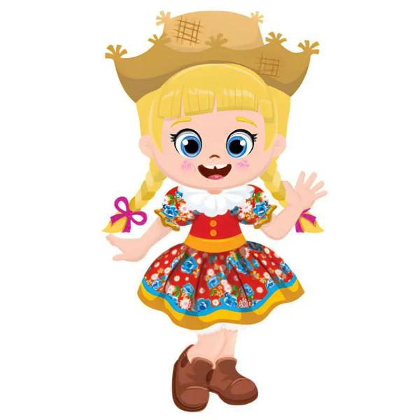 PAINEL JUNINO MENINA CAIPIRA LOIRA UN PIFFER