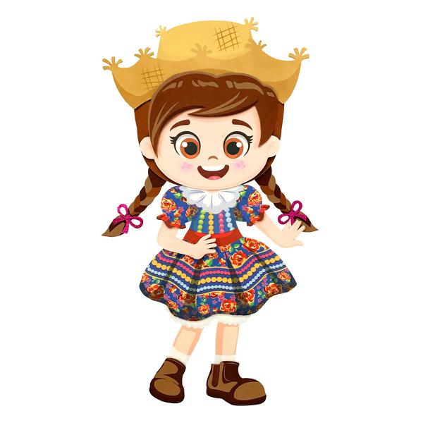 PAINEL JUNINO MENINA CAIPIRA MORENA UN PIFFER