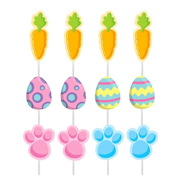PALITOS DECORATIVOS IMPRESSO PASCOA 12UN PIFFER