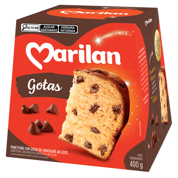 PANETTONE 400G GOTAS CHOCOLATE MARILAN
