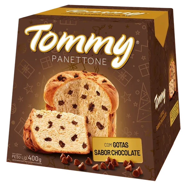PANETTONE 400G TOMMY GOTAS CHOC BAUDUCCO