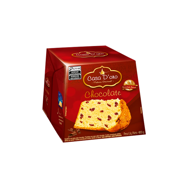 PANETTONE GOTAS CHOCOLATE 400G CASA DORO